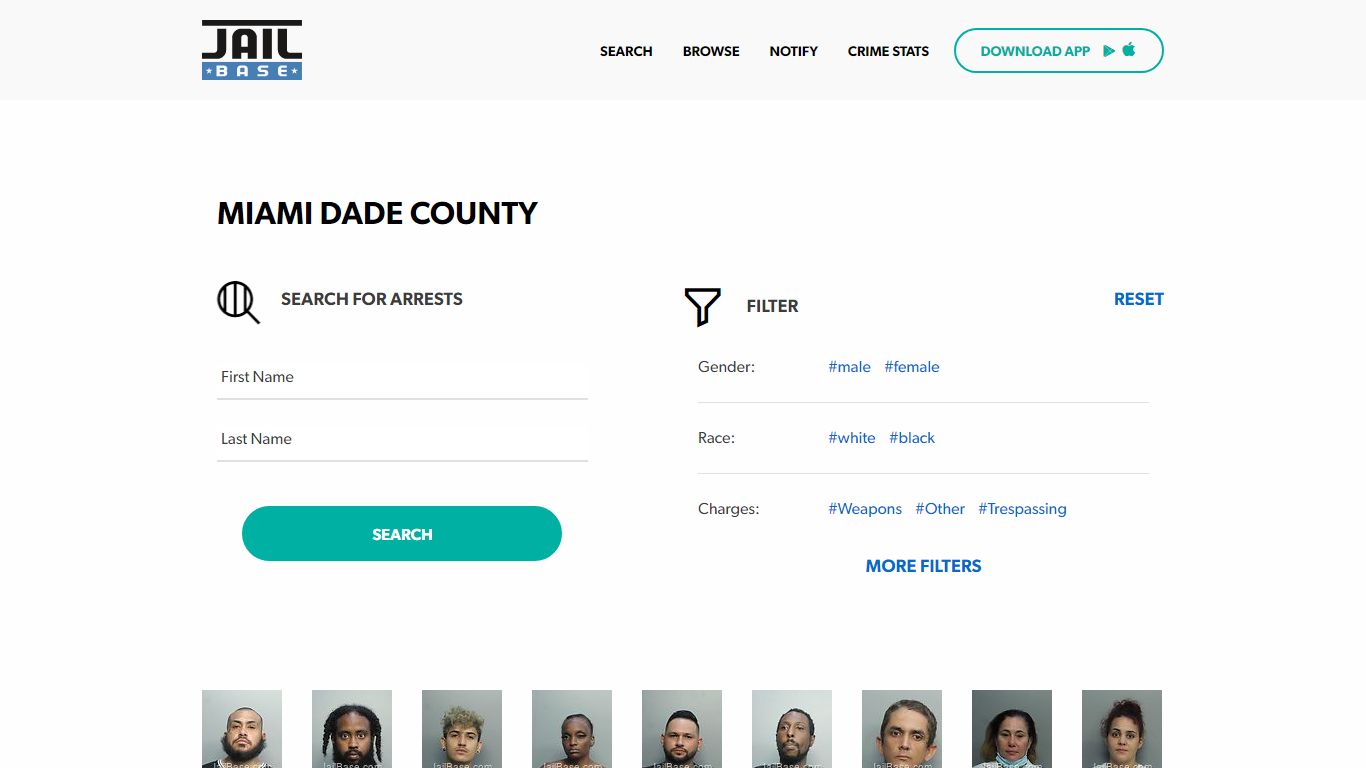 Miami Dade County Jail Inmate Search and Mugshots | JailBase