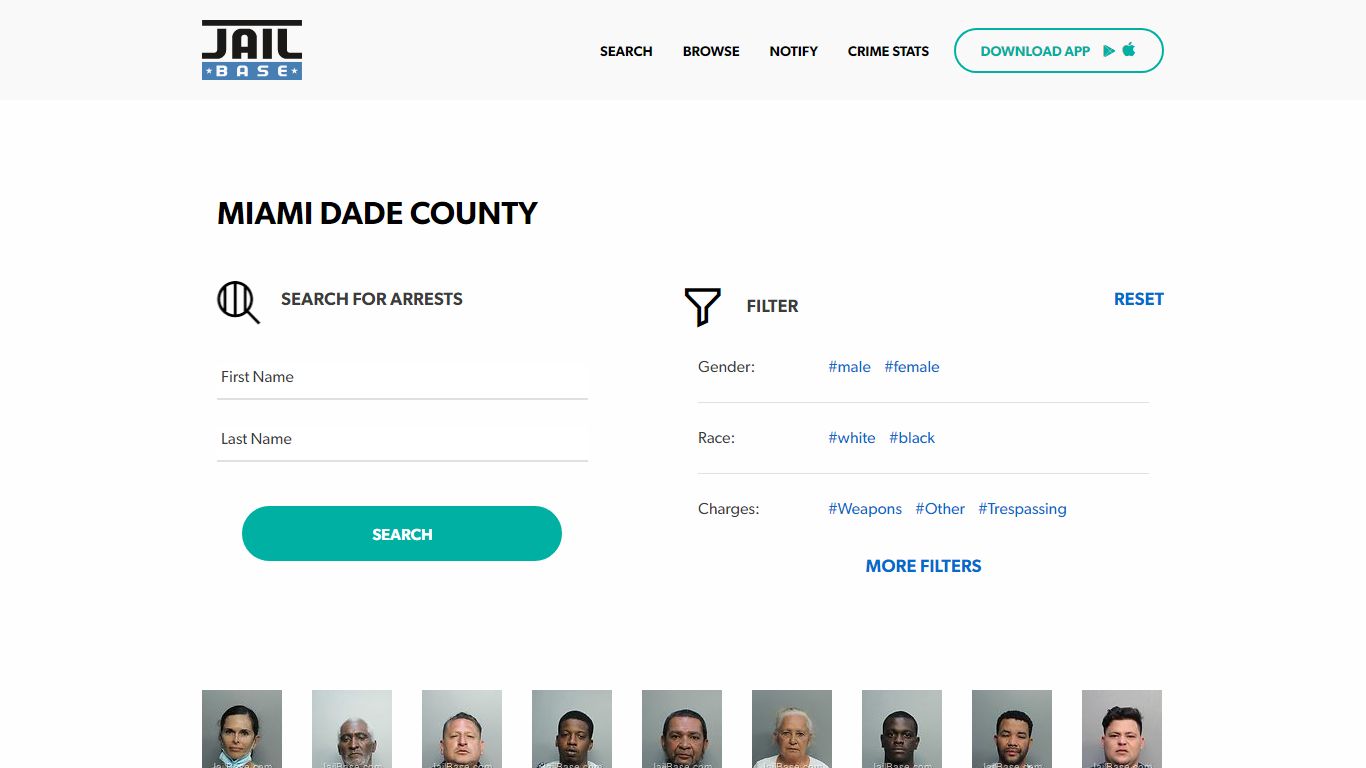 Miami Dade County Jail Inmate Search and Mugshots | JailBase